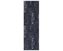 Hanse Home Collection koberce Běhoun Cook & Clean Black White - 50x150 cm Černobílá, Malé (80x150 cm a menší), Syntetický (umělý)