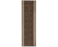 Hanse Home Collection koberce Běhoun Basic 102830 - 80x400 cm Hnědá, Velké (190x270 cm a větší), Syntetický (umělý)