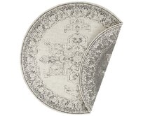 NORTHRUGS - Hanse Home koberce Kusový koberec Twin Supreme Grey/Cream kruh - 200x200 (průměr) kruh cm Šedá, Střední (80x160 - 164x240), Syntetický (umělý)
