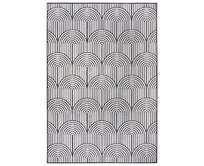Hanse Home Collection koberce Kusový koberec Pangli  Black – na ven i na doma - 80x150 cm Černobílá, Velké (190x270 cm a větší), Syntetický (umělý)