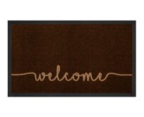 Hanse Home Collection koberce Protiskluzová rohožka Printy Darkbrown Beige - 45x75 cm Hnědá, Malé (80x150 cm a menší), Syntetický (umělý)