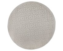 Flair Rugs koberce Kusový koberec Piatto Argento Silver kruh - 160x160 (průměr) kruh cm Béžová, Střední (80x160 - 164x240), Syntetický (umělý)