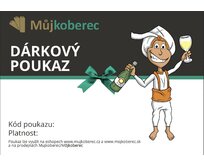 Mujkoberec Original Dárkový poukaz Můjkoberec - 2.000 Kč Červenošedobílá, Akorát