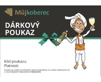 Mujkoberec Original Dárkový poukaz Můjkoberec - 3.000 Kč Červenošedobílá, Akorát