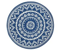 Hanse Home Collection koberce Kusový koberec Celebration Valencia Blue kruh - 140x140 (průměr) kruh cm Modrá, Malé (80x150 cm a menší), Syntetický (umělý)