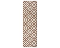 Hanse Home Collection koberce Běhoun Basic Taupe - 80x250 cm Hnědá, Velké (190x270 cm a větší), Syntetický (umělý)