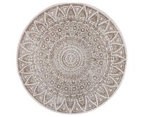 Mujkoberec Original Kusový koberec Mujkoberec Original Nora Linen kruh – na ven i na doma - 140x140 (průměr) kruh cm Hnědá, Velké (190x270 cm a větší), Syntetický (umělý)