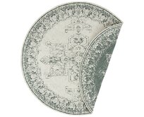 NORTHRUGS - Hanse Home koberce Kusový koberec Twin Supreme Green/Cream kruh – na ven i na doma - 200x200 (průměr) kruh cm Zelená, Střední (80x160 - 164x240), Syntetický (umělý)
