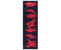 Hanse Home Collection koberce Běhoun Cook & Clean Black Red - 50x150 cm Červená, Malé (80x150 cm a menší), Syntetický (umělý)