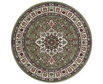 Nouristan - Hanse Home koberce Kruhový koberec Mirkan  Green - 160x160 (průměr) kruh cm Zelená, Střední (80x160 - 164x240), Syntetický (umělý)