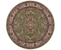Mujkoberec Original Kusový orientální koberec Mujkoberec Original Kruh - 140x140 (průměr) kruh cm Zelená, Malé (80x150 cm a menší), Syntetický (umělý)