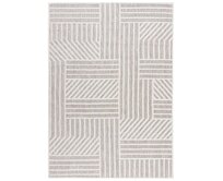 Flair Rugs koberce Kusový koberec Piatto Blocks Natural – na ven i na doma - 120x170 cm Béžová, Střední (80x160 - 164x240), Syntetický (umělý)