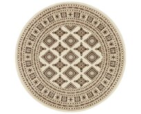 Nouristan - Hanse Home koberce Kruhový koberec Mirkan  Cream - 160x160 (průměr) kruh cm Béžová, Střední (80x160 - 164x240), Syntetický (umělý)