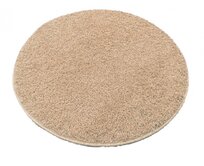 Vopi koberce AKCE: 100x100 (průměr) kruh cm Kusový kulatý koberec Color shaggy béžový - 100x100 (průměr) kruh cm Béžová, Malé (80x150 cm a menší), Přírodní