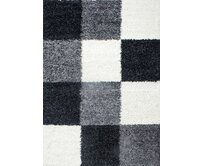 Ayyildiz koberce Kusový koberec Life Shaggy 1501 black - 200x290 cm Černobílá, Velké (190x270 cm a větší), Syntetický (umělý)