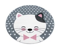 Ayyildiz koberce Dětský kusový koberec Kids 550 pink kruh - 160x160 (průměr) kruh cm Růžová, Střední (80x160 - 164x240), Syntetický (umělý)