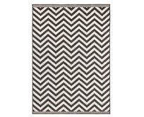 NORTHRUGS - Hanse Home koberce Kusový koberec Twin Supreme 103433 Palma black creme – na ven i na doma - 80x250 cm Černobílá, Velké (190x270 cm a větší), Syntetický (umělý)