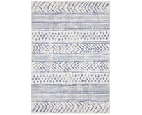 NORTHRUGS - Hanse Home koberce Kusový koberec Twin Supreme  Biri Blue/Cream – na ven i na doma - 160x230 cm Modrá, Velké (190x270 cm a větší), Syntetický (umělý)