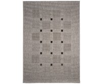Devos koberce Kusový koberec FLOORLUX Silver/Black 20079 – na ven i na doma - 240x330 cm Béžová, Velké (190x270 cm a větší), Syntetický (umělý)