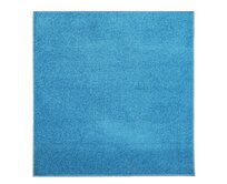 Kusový koberec Eton tyrkys čtverec - 200x200 cm Modrá, Velké (190x270 cm a větší), Syntetický (umělý)