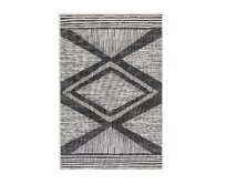 ELLE Decoration koberce Kusový koberec Gemini Black z kolekce Elle – na ven i na doma - 200x290 cm Černobílá, Velké (190x270 cm a větší), Syntetický (umělý)
