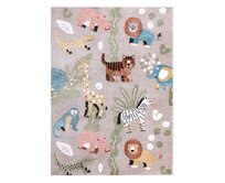 Dywany Łuszczów Dětský kusový koberec Fun Africa beige - 240x330 cm Vícebarevná, Velké (190x270 cm a větší), Syntetický (umělý)