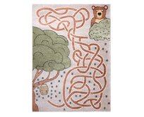 Dywany Łuszczów Dětský kusový koberec Fun Honey with Bear beige - 240x330 cm Hnědá, Velké (190x270 cm a větší), Syntetický (umělý)