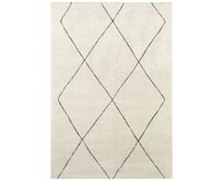 ELLE Decoration koberce Kusový koberec Glow Cream/Grey z kolekce Elle - 80x150 cm Bílá, Střední (80x160 - 164x240), Syntetický (umělý)