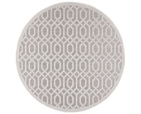 Flair Rugs koberce Kusový koberec Piatto Mondo Natural kruh – na ven i na doma - 160x160 (průměr) kruh cm Béžová, Střední (80x160 - 164x240), Syntetický (umělý)