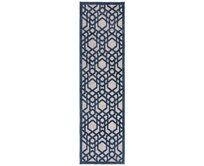 Flair Rugs koberce Běhoun Piatto Oro Blue – na ven i na doma - 66x230 cm Modrá, Střední (80x160 - 164x240), Syntetický (umělý)