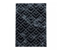 Ayyildiz koberce Kusový koberec Naxos 3814 silver - 160x230 cm Černá, Velké (190x270 cm a větší), Syntetický (umělý)