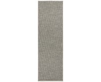 BT Carpet - Hanse Home koberce Běhoun Nature  Grey/Anthracite – na ven i na doma - 80x450 cm Šedá, Velké (190x270 cm a větší), Syntetický (umělý)