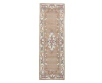 Flair Rugs koberce Ručně všívaný běhoun Lotus premium Fawn - 67x210 cm Béžová, Střední (80x160 - 164x240), Přírodní