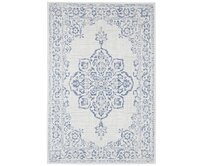 NORTHRUGS - Hanse Home koberce Kusový koberec Beach  Cream/Blue – na ven i na doma - 240x340 cm Modrá, Velké (190x270 cm a větší), Syntetický (umělý)