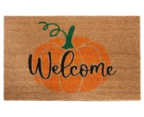 Hanse Home Collection koberce Rohožka Welcome (dýně) - na ven i na doma - 45x75 cm Oranžová, Malé (80x150 cm a menší)