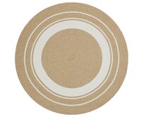 NORTHRUGS - Hanse Home koberce Kusový koberec Braided Creme Beige kruh – na ven i na doma - 150x150 (průměr) kruh cm Béžová, Střední (80x160 - 164x240), Syntetický (umělý)