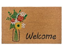 Hanse Home Collection koberce Rohožka Welcome - na ven i na doma - 45x75 cm Hnědá, Malé (80x150 cm a menší)