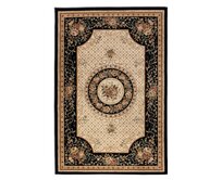 Nouristan - Hanse Home koberce Kusový koberec Herat Black Cream - 80x120 cm Černá, Střední (80x160 - 164x240), Syntetický (umělý)