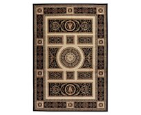 Nouristan - Hanse Home koberce Kusový koberec Herat Black Cream - 80x120 cm Černá, Velké (190x270 cm a větší), Syntetický (umělý)