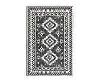 ELLE Decoration koberce Kusový koberec Gemini Black z kolekce Elle – na ven i na doma - 160x230 cm Černobílá, Velké (190x270 cm a větší), Syntetický (umělý)
