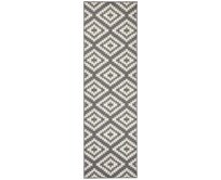 Hanse Home Collection koberce Běhoun Basic 102822 - 80x450 cm Šedá, Velké (190x270 cm a větší), Syntetický (umělý)