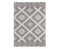 NORTHRUGS - Hanse Home koberce Kusový koberec Twin Supreme 103428 Malibu grey creme – na ven i na doma - 80x250 cm Šedá, Velké (190x270 cm a větší), Syntetický (umělý)