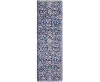 Nouristan - Hanse Home koberce Běhoun Cairo Alexandria Blue – na ven i na doma - 80x200 cm Modrá, Střední (80x160 - 164x240), Syntetický (umělý)