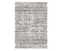 NORTHRUGS - Hanse Home koberce Kusový koberec Twin Supreme  Biri Black/Cream – na ven i na doma - 80x250 cm Černobílá, Velké (190x270 cm a větší), Syntetický (umělý)