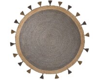 Flair Rugs koberce AKCE: 150x150 (průměr) kruh cm Kusový koberec Lunara Grey kruh – na ven i na doma - 150x150 (průměr) kruh cm Šedá, Malé (80x150 cm a menší), Přírodní