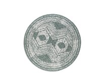 ELLE Decoration koberce Kusový koberec Gemini Green kruh z kolekce Elle – na ven i na doma - 100x100 (průměr) kruh cm Zelená, Malé (80x150 cm a menší), Syntetický (umělý)