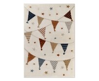 Hanse Home Collection koberce Dětský koberec Adventures Cream Multicolor - 120x170 cm Bílá, Střední (80x160 - 164x240), Syntetický (umělý)