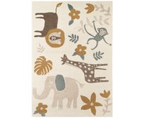 Hanse Home Collection koberce Dětský koberec Adventures Cream Multicolor - 120x170 cm Bílá, Střední (80x160 - 164x240), Syntetický (umělý)