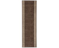 Hanse Home Collection koberce Běhoun Basic 102830 - 80x450 cm Hnědá, Velké (190x270 cm a větší), Syntetický (umělý)