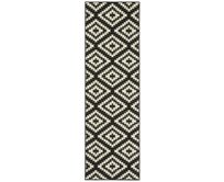 Hanse Home Collection koberce Běhoun Basic 102824 - 80x250 cm Černobílá, Velké (190x270 cm a větší), Syntetický (umělý)